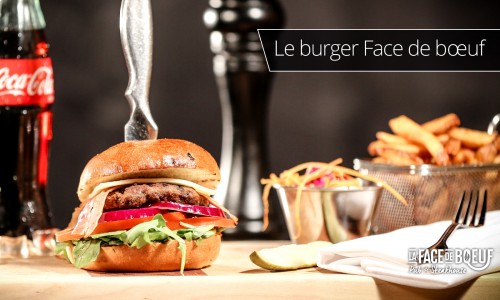 Le tendre burger Face de boeuf à 15$