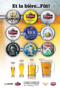 Sleeman, Sapporo et Unibroue; 9 fûts...pour tous les goûts!