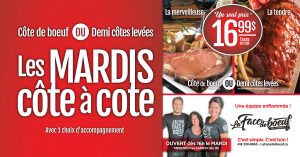 PROMOS MARDIS CÔTE à CÔTE
